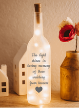 Load image into Gallery viewer, In Loving Memory Wine Bottle Light, Bereavement Gift
