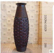 Load image into Gallery viewer, Bamboo Floor Vase 40in
