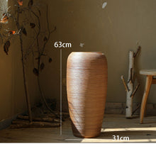 Load image into Gallery viewer, Vintage Brushed Ceramic Floor Vase
