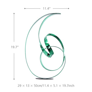 Emerald Modern Abstract Sculpture