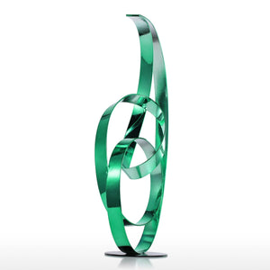 Emerald Modern Abstract Sculpture