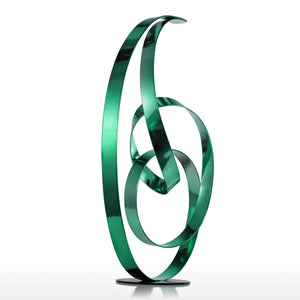 Emerald Modern Abstract Sculpture