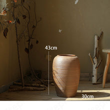 Load image into Gallery viewer, Vintage Brushed Ceramic Floor Vase
