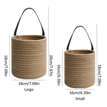 Load image into Gallery viewer, Cotton Rope Woven Basket Simply Natural
