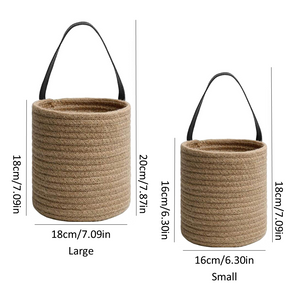 Cotton Rope Woven Basket Simply Natural