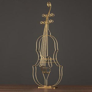 Gilded Violin Sculpture