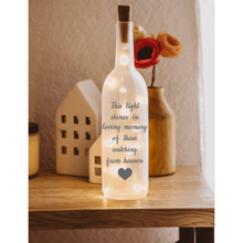 Load image into Gallery viewer, In Loving Memory Wine Bottle Light, Bereavement Gift
