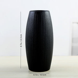 Modern Black Ceramic Vase