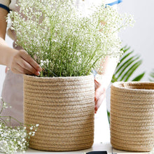 Load image into Gallery viewer, Cotton Rope Woven Basket Simply Natura
