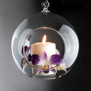 Glass Globe Tealight Candle Holders