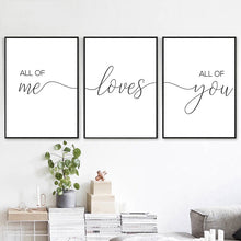 Load image into Gallery viewer, Frameless Wall Art - All of Me Loves All of You
