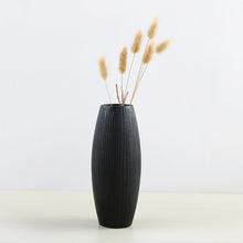 Load image into Gallery viewer, Modern Black Ceramic Vase
