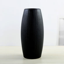 Load image into Gallery viewer, Modern Black Ceramic Vase
