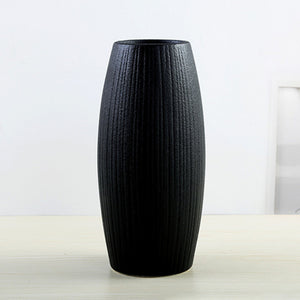 Modern Black Ceramic Vase