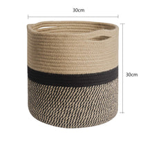 Load image into Gallery viewer, Natural Cotton Rope Round Woven Basket
