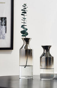 Mod Glass Vase - Transparent 2 Tone