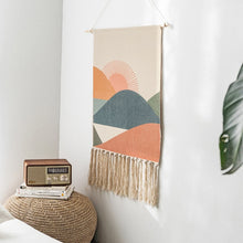 Load image into Gallery viewer, Handmade Macrame Wall Hanging Tapestry - Scenic
