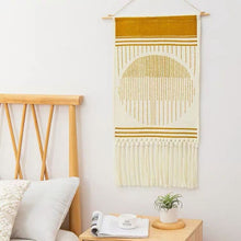 Load image into Gallery viewer, Handmade Macrame Wall Hanging Tapestry - Winter
