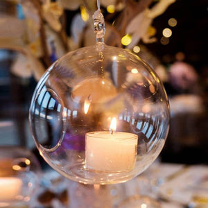 Glass Globe Tealight Candle Holders