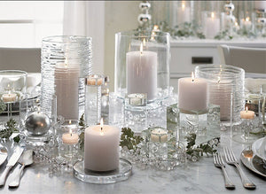 European Style Crystal Glass Candle Holder