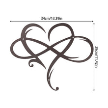 Load image into Gallery viewer, Metal Wall Art - Eternal Love Heart
