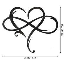 Load image into Gallery viewer, Metal Wall Art - Eternal Love Heart
