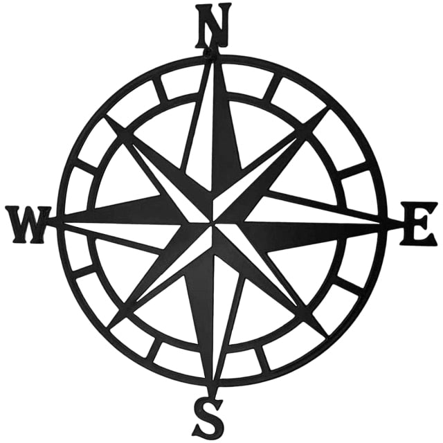 Metal Wall Art - Nautical Compass