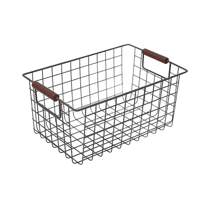 Metal House Retro Wrought Iron Storage Basket